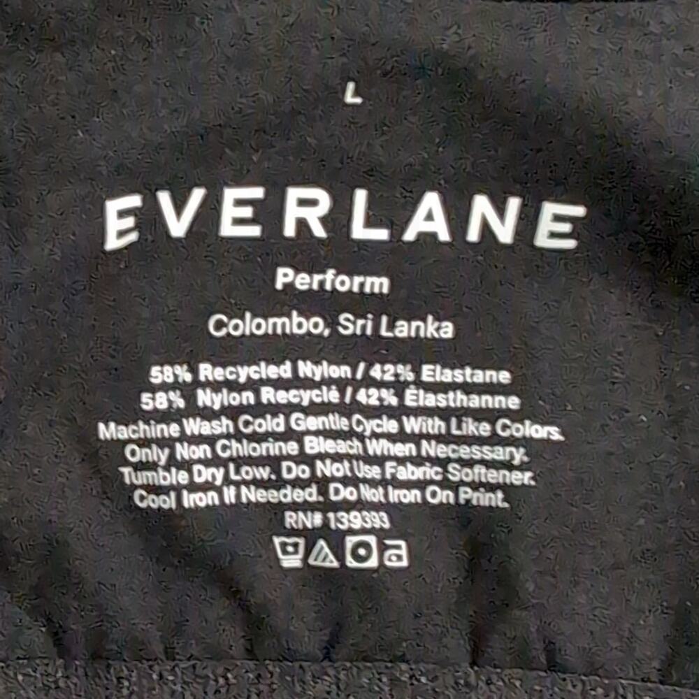 Everlane The Perform Cami Black Brami Scoop Neck Tank Top Adjustable L New - Picture 5 of 8